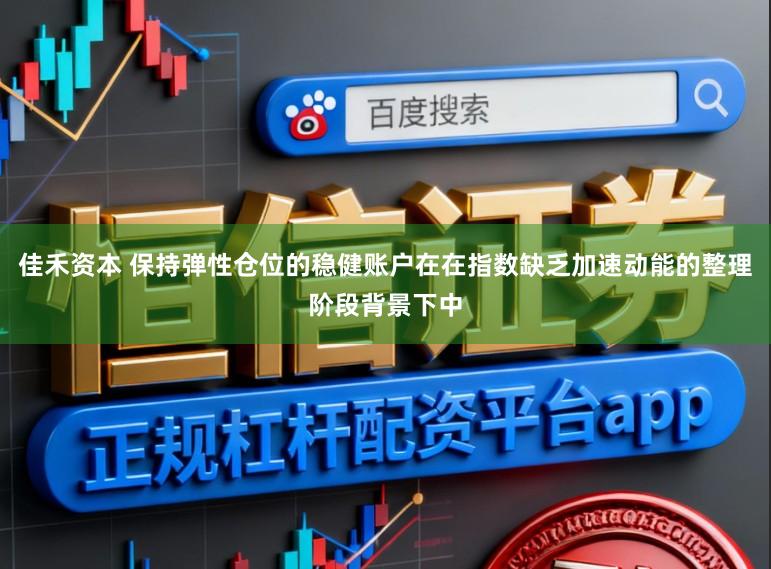佳禾资本 保持弹性仓位的稳健账户在在指数缺乏加速动能的整理阶段背景下中